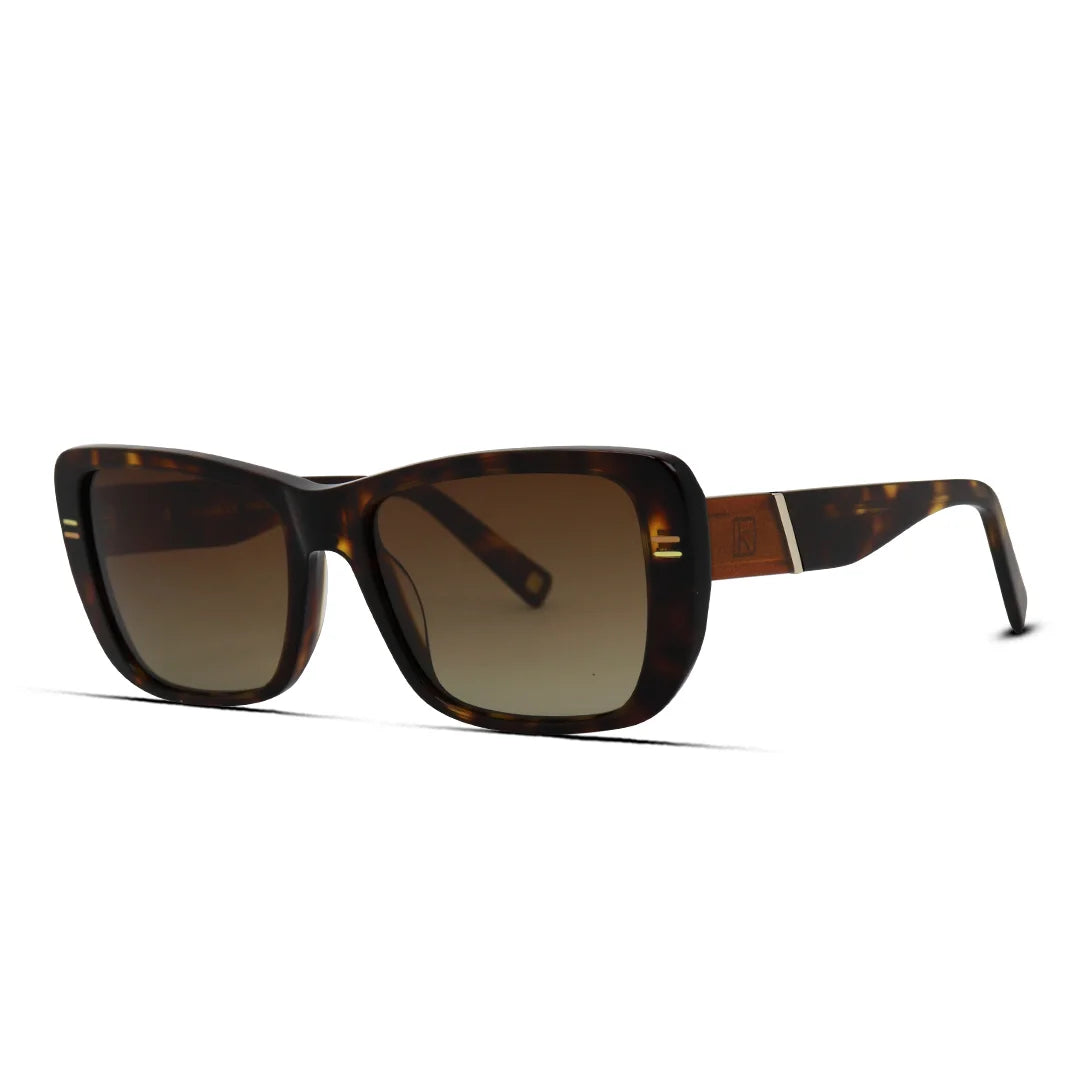 Kubik 2080S Acetate Polarized Semi Cat Eye Sunglasses