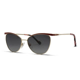 Kubik 5051S Metal Cat Eye Polarized Sunglasses