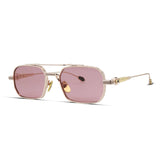 Deaver Aviator Hexagon Metal Sunglasses