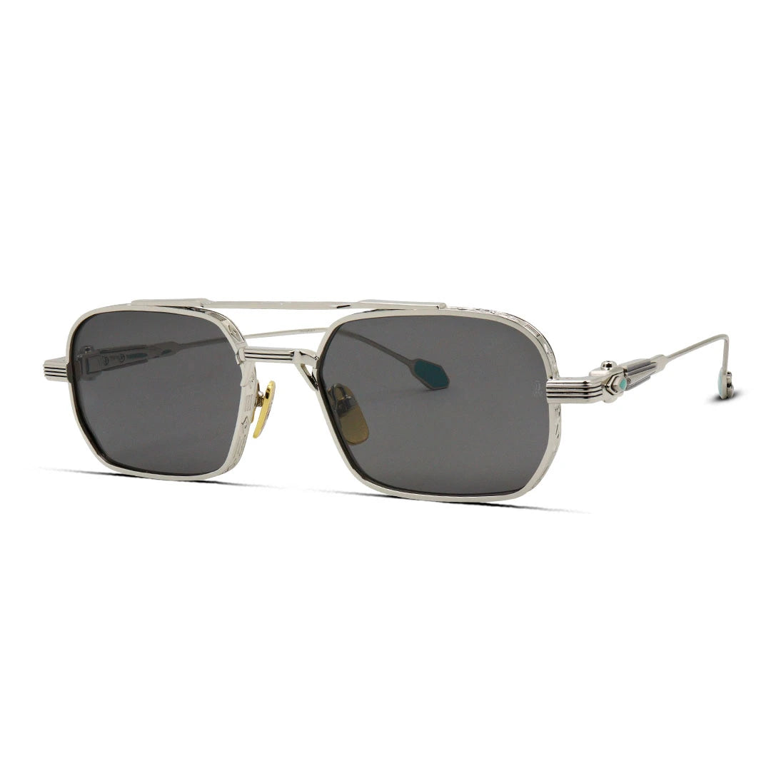 Deaver Aviator Hexagon Metal Sunglasses