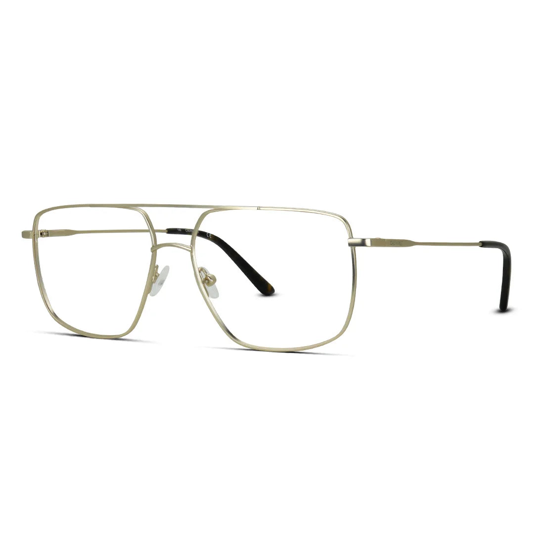 Square Aviator Metal Medium Men's Eyeglasses