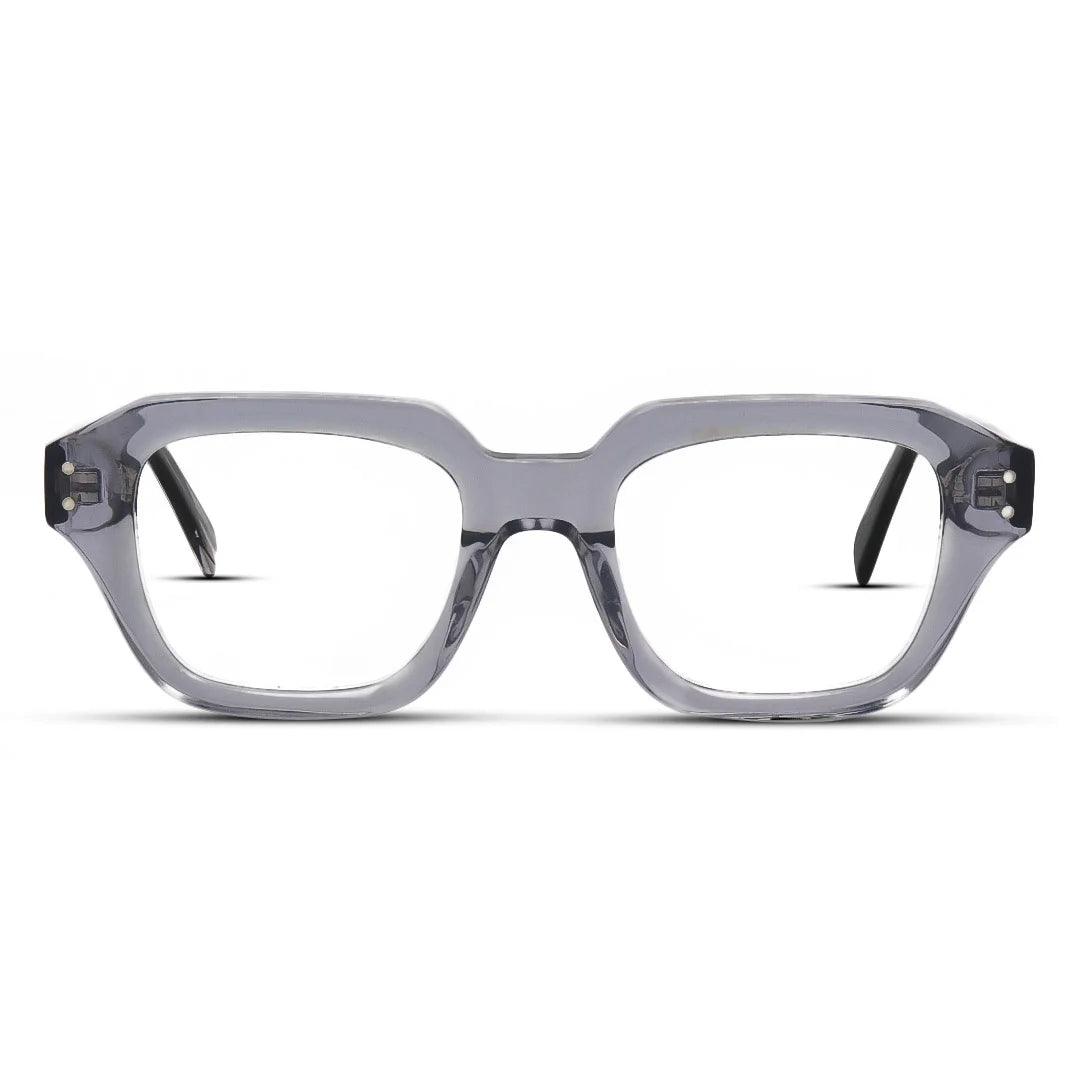 Thick Bold Hexagon Acetate Eyeglasses For Men & Women