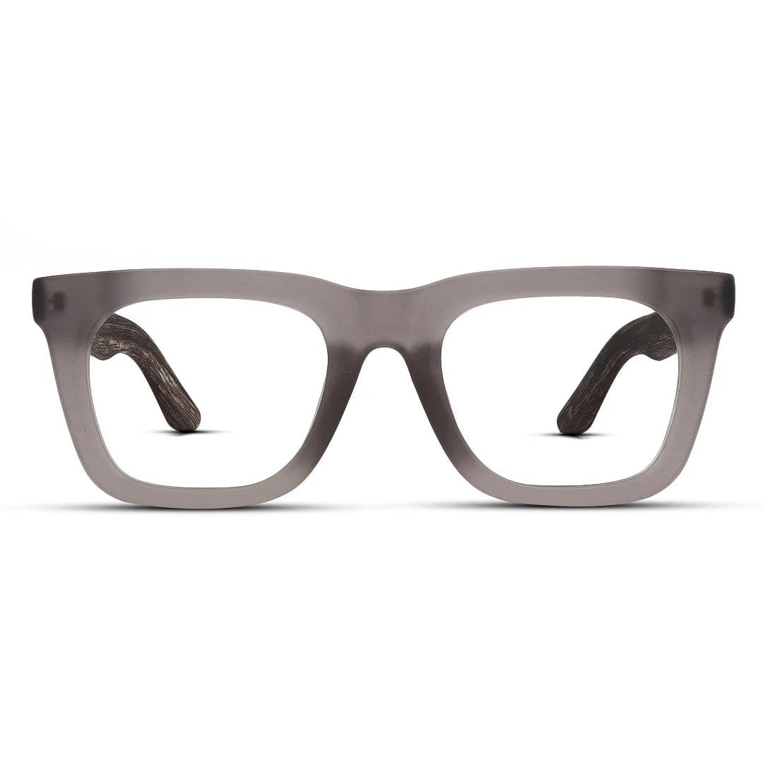 Thick Square Matte Finish Men’s Eyeglasses