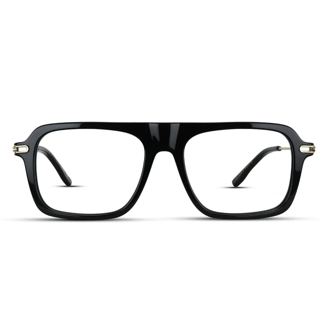 Aviator Square Acetate Thick Medium Men's Eyeglasses