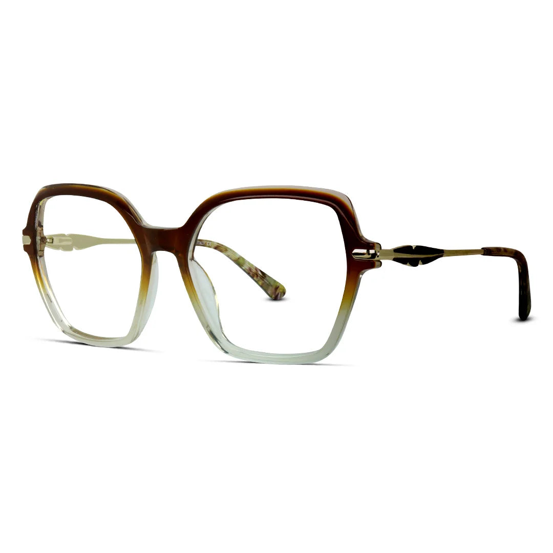 Semi Cat Eye Acetate Medium Women's Eyeglasses