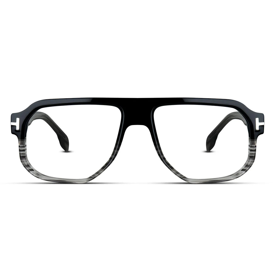 Geometric Bold Acetate Medium Men's Eyeglasses