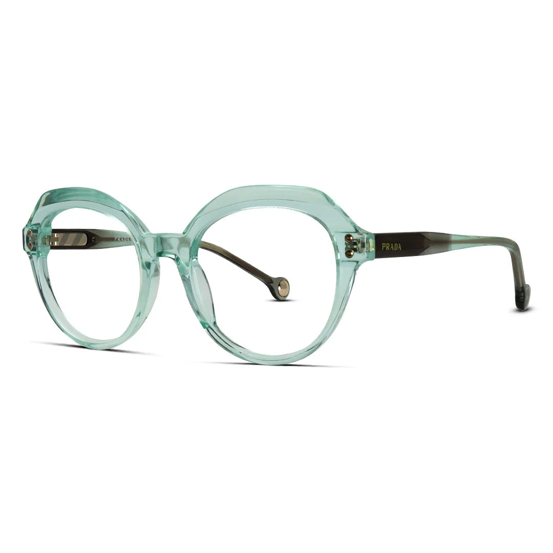 Semi Round Bold Acetate Medium Women's Eyeglasses