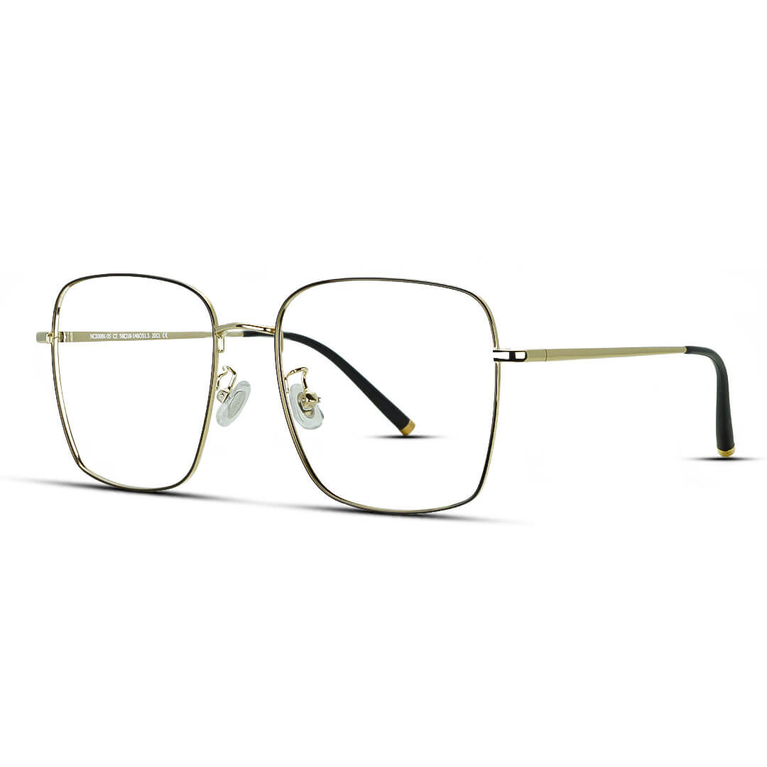 Korean Brand NICHE Metal Single Bridge Square Men's Women's Eyeglasses