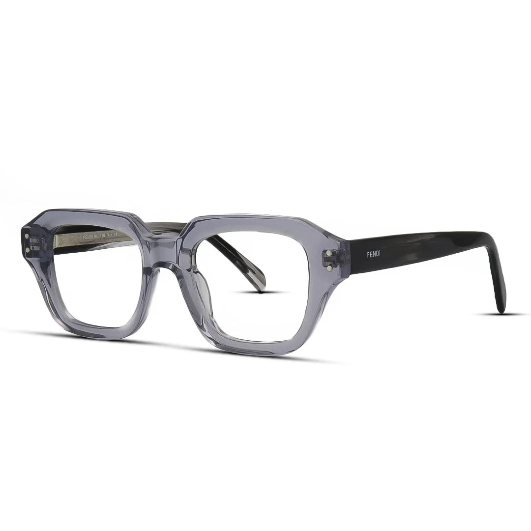 Thick Bold Hexagon Acetate Eyeglasses For Men & Women