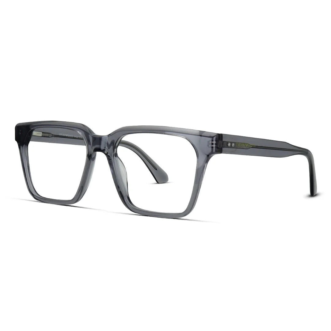 Thick Acetate Medium Geometric Men's Eyeglasses