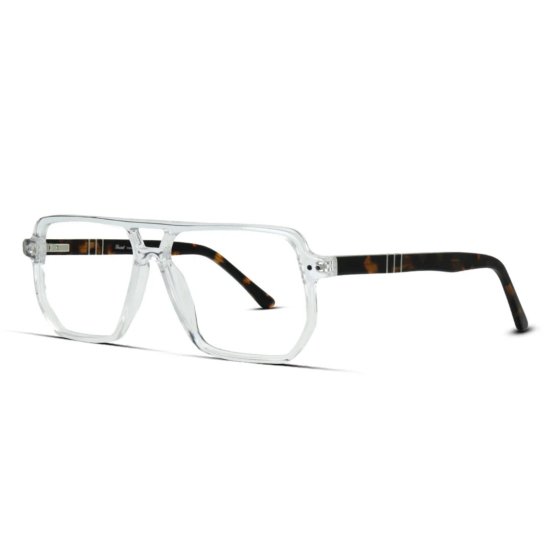 Aviator Hexagon Acetate Medium Men's Eyeglasses