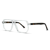 Aviator Hexagon Acetate Medium Men's Eyeglasses