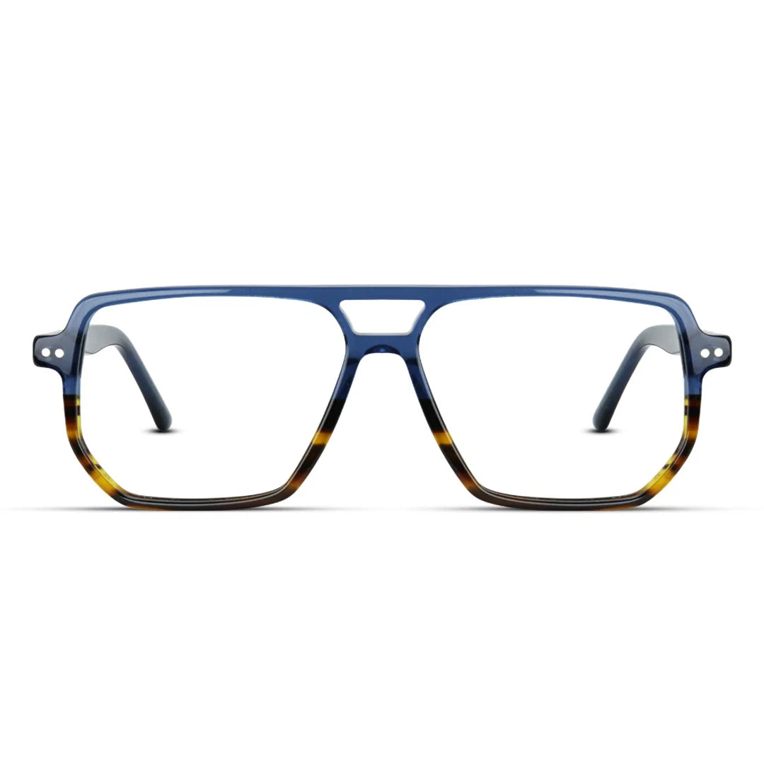 Aviator Hexagon Acetate Medium Men's Eyeglasses