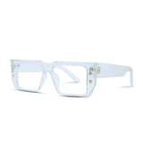 Thick Rectangle Fit Sized Eyeglasses