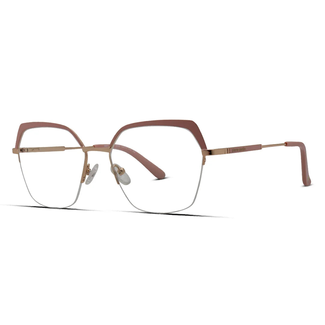 Women’s Premium Metal Hexagon Eyeglasses Sleek Geometric Frame