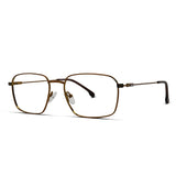 Square Thin Metal Glasses for Men Super Lightweight